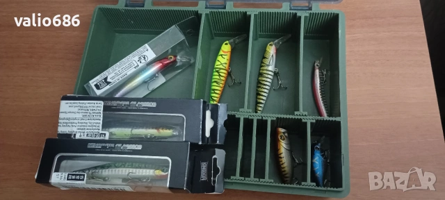 воблери за морски и сладководен риболов с кутия+подарък влакно shimano
