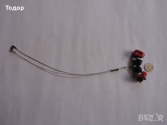 Уникално сребърно колие с корали 925