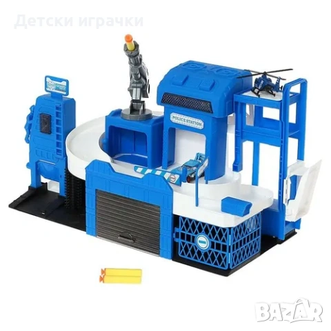 Паркинг Полицейска станция 50см с меки патрони, светлини , снимка 14 - Коли, камиони, мотори, писти - 53101725