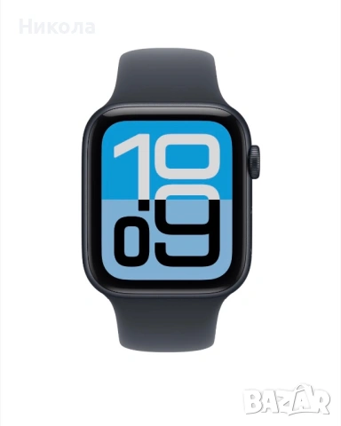 Apple Watch SE (2025), GPS, Корпус Midnight Aluminium 40mm, Midnight Sport Band - M/L