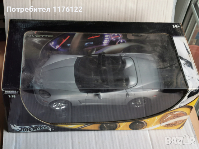 1/18 Hot Wheels Chevy Corvette C6 Cabrio Шевролет Корвет Нов В Кутия
