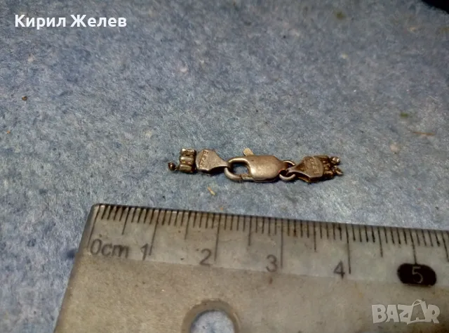 СТАРА МАРКОВА СРЕБЪРНА ЗАКОПЧАЛКА За КОЛИЕ ВЕРИЖКА ГРИВНА СРЕБРО 925 КАРАБИНКА За ЛАНЕЦ 49944, снимка 5 - Други - 49147816