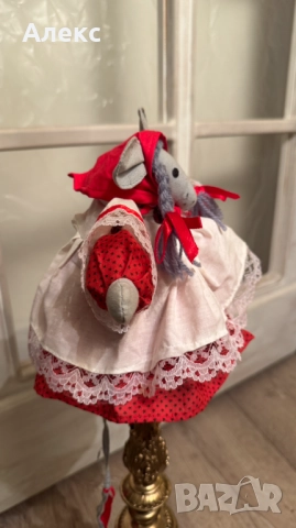 Винтидж Коледно мишле– ръчно изработено. Норвегия., снимка 4 - Декорация за дома - 52515447