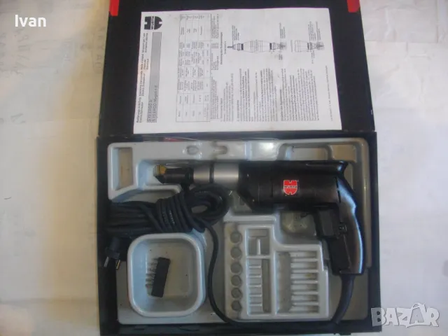 WURTH S 13 ERGO Електрически винтоверт за гипсокартон ВРЮТ немски оригинален с оригинален куфар , снимка 4 - Винтоверти - 47717445