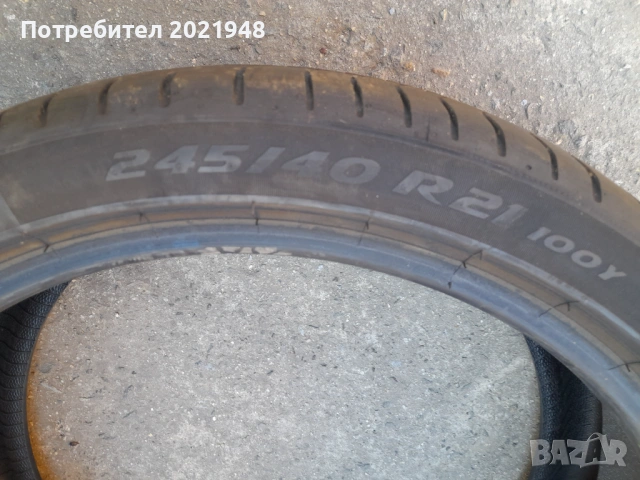 Продава две гуми 245 40 21 цола,ДОТ 2025 г.,Пирели, снимка 5 - Гуми и джанти - 53856194