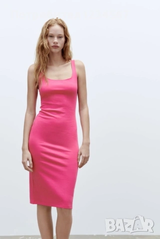 Нова уникална рокля Zara еластична С рр, снимка 2 - Рокли - 53845537