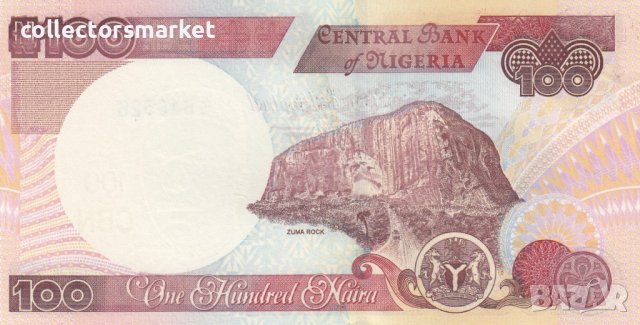 100 найра 2010, Нигерия, снимка 2 - Нумизматика и бонистика - 38624263