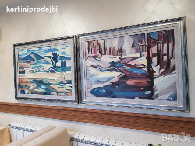 Маслена картина " Дъждовен хоризонт ", снимка 16 - Картини - 42224774