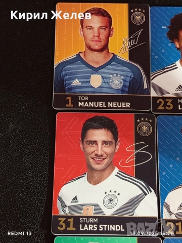 Колекционерски картички на футболисти ДЖЕРОМ БОАТЕНГ,МАРКО РЕУС,ЛЕРОЙ САНЕ 13676, снимка 2 - Колекции - 51703317