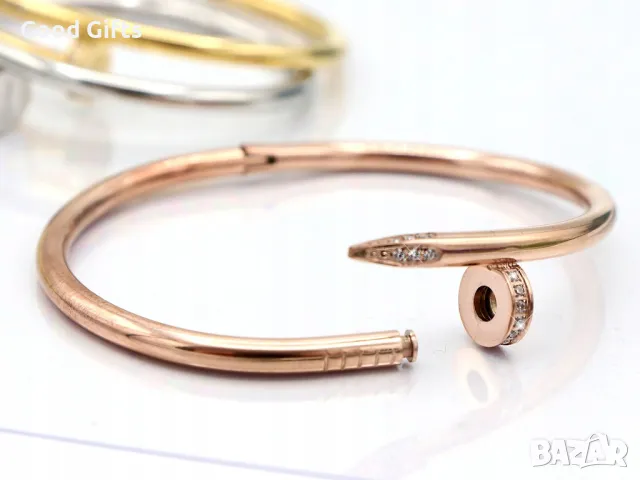 Луксозна дамска гривна Пирон с красиви и нежни камъни, снимка 5 - Гривни - 49194044