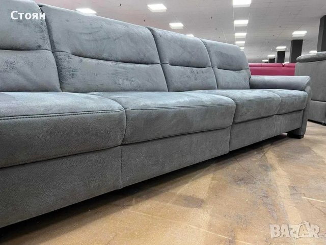 Сив диван от плат четворка  "PP-HS10002", снимка 5 - Дивани и мека мебел - 39971755