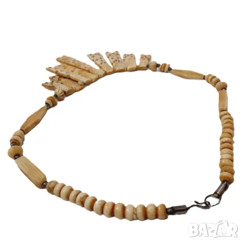 Старо колие, огърлица от слонова кост(12.2), снимка 4 - Антикварни и старинни предмети - 47700695