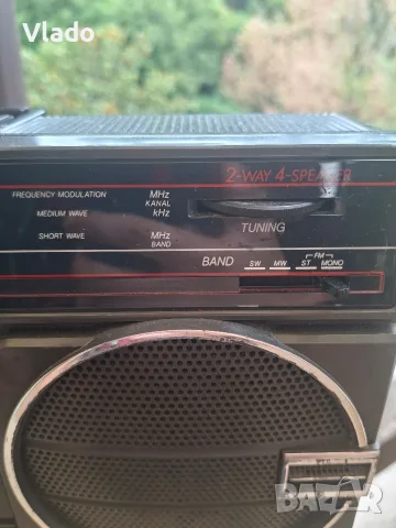 SHARP GF-3939 S(D) - ретро стерео радиокасетофон, снимка 4 - Радиокасетофони, транзистори - 55725354