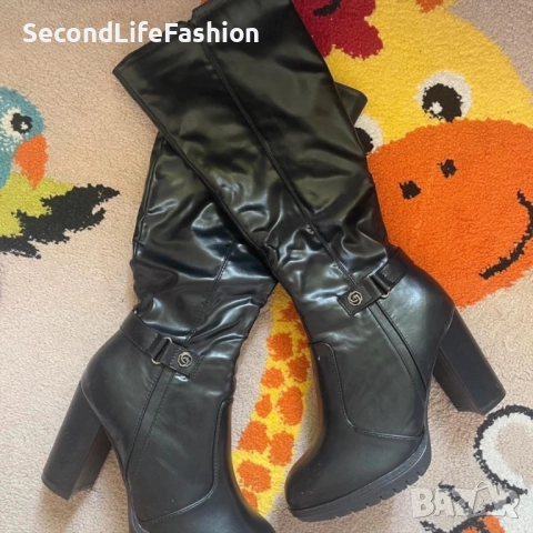 Дамски ботуши Paolo Bocelli от изкуствена кожа размер 37 