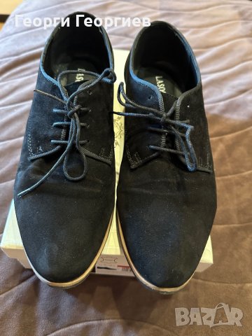 Елегантни обувки, естествен велур