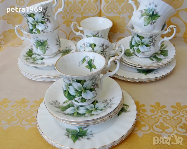 Тройни порцеланови сетове на RA от серията Trillium, снимка 6 - Чаши - 50748749
