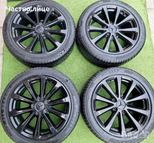 Продавам 4бр 17-ки джанти с всесезонни гуми за Мерцедес W203,W204