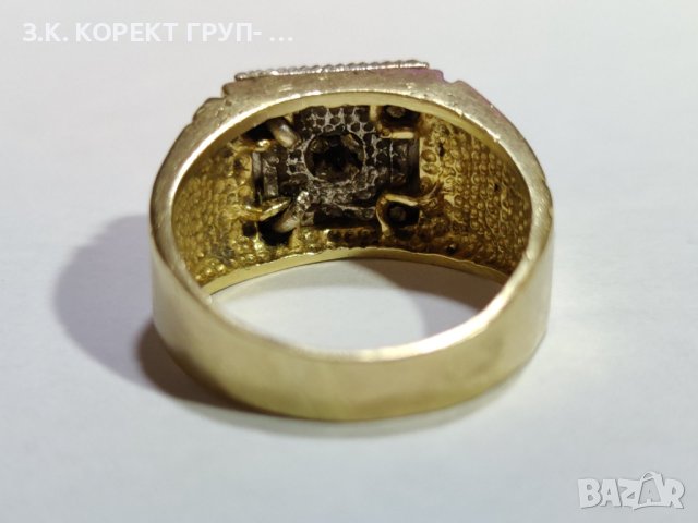 Златен пръстен 14к / 6,55гр, снимка 5 - Пръстени - 41638034