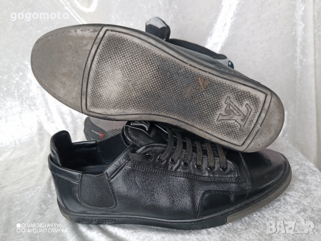 Limited Edition КАТО НОВИ LOUIS VUITTON® ORIGINAL LV TRAINER BLACK LEATHER SNEAKER 40 - 41, снимка 17 - Ежедневни обувки - 44572285