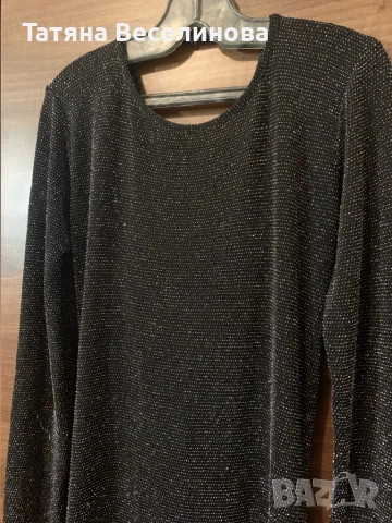 Блестяща официална рокля с гол гръб, снимка 4 - Рокли - 53056576