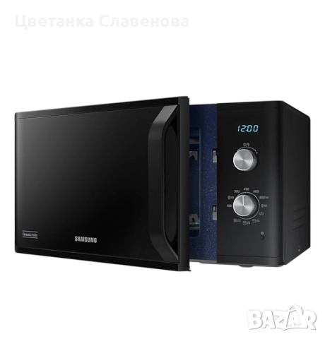 Микровълнова фурна Samsung MG23K3614AK, 23 л, 1250 W, LED дисплей, 6 степени на мощност, снимка 6 - Микровълнови - 52632471