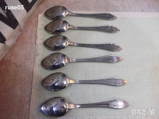 Лот от 6 бр. лъжици от завод "П.Денев-Габрово", снимка 4 - Прибори за хранене, готвене и сервиране - 48743052