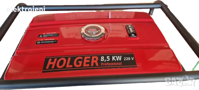 Промоция! Бензинов Генератор за ток HOLGER 8.5 KW. ел. старт - медни намотки / Агрегат за ток, снимка 5 - Генератори - 48629918