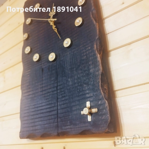 Подарък за ловец часовник от дърво, снимка 4 - Стенни часовници - 52648849
