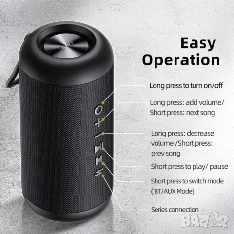 Безжична блутут колонка USAMS, снимка 9 - Bluetooth тонколони - 44517173