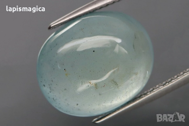 Аквамарин 11.54ct овален кабошон