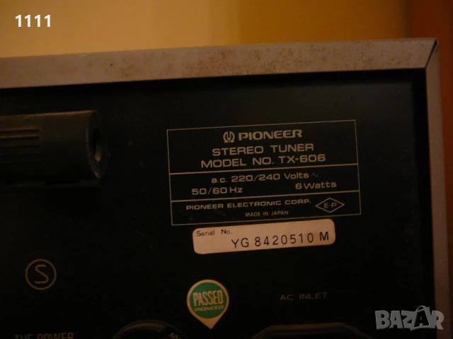 PIONEER SA-606 I TX-606, снимка 9 - Ресийвъри, усилватели, смесителни пултове - 51078619