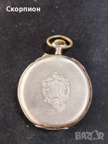 Швейцарски СРЕБЪРЕН джобен часовник 1901г. - 6 Рубина-ПЕРФЕКТЕН, снимка 15 - Джобни - 49965271