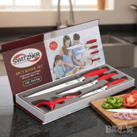 Комплект ножове Switzner, снимка 3 - Прибори за хранене, готвене и сервиране - 53670443