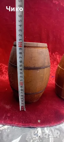 2бр стари дървени бурета, снимка 4 - Антикварни и старинни предмети - 55788536