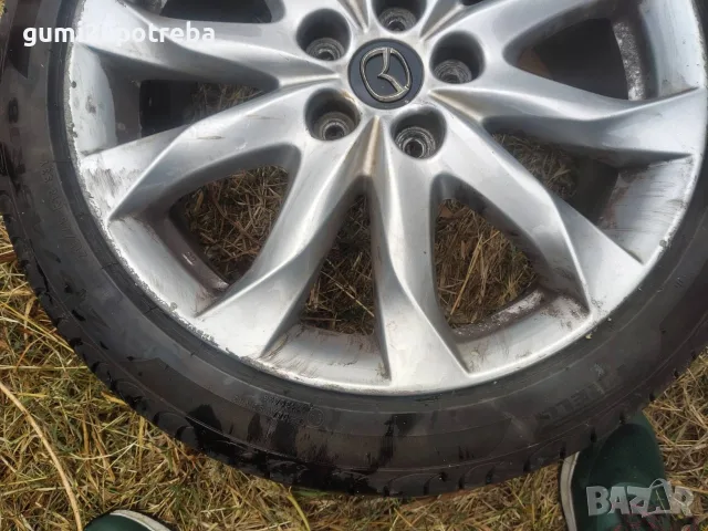 18 цола Джанта 5х114,3 Mazda 3 et50 7J Pirelli 215/45/18 , снимка 2 - Гуми и джанти - 56184558