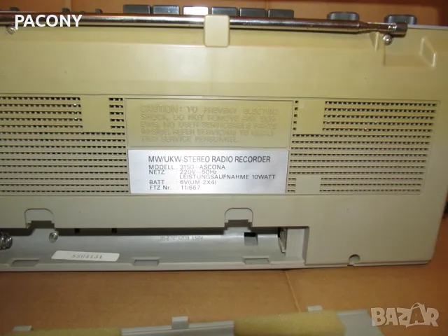 касетофон ASCONA - stereo - като нов, снимка 4 - Радиокасетофони, транзистори - 49869619
