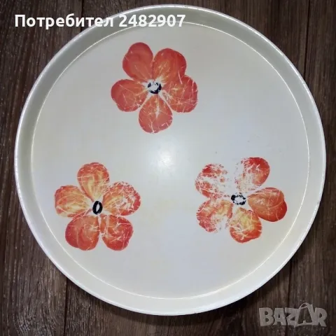 Стар ретро поднос, снимка 3 - Колекции - 50272014
