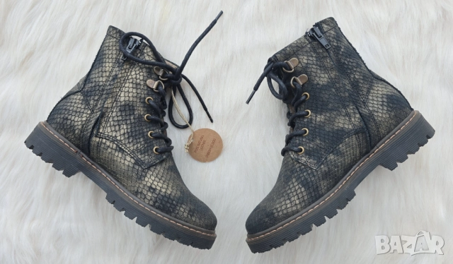 Детски боти естествена кожа подплатени с вълна №30 - НОВИ, снимка 2 - Детски боти и ботуши - 52219498