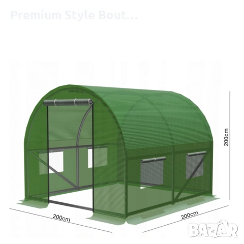 Здрава конструкция за оранжерия - поцинковани тръби и лесен монтаж, снимка 10 - Други стоки за дома - 53620591