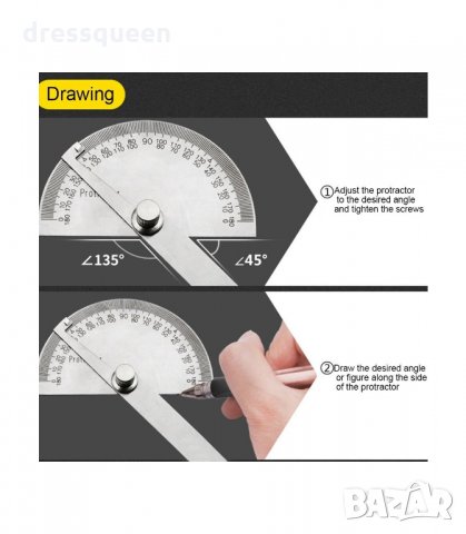 31133 Метален ъгломер, снимка 6 - Измервателни инструменти - 34248063