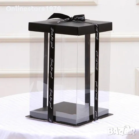 Луксозна прозрачна кутия за мече 25 см