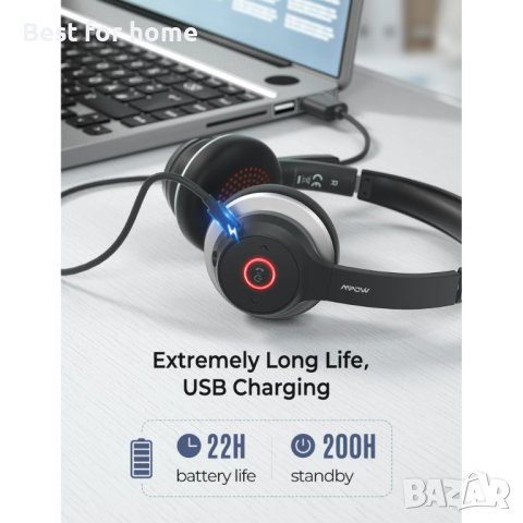 Mpow HC5 висококачествени безжични слушалки, снимка 4 - Bluetooth слушалки - 40395558