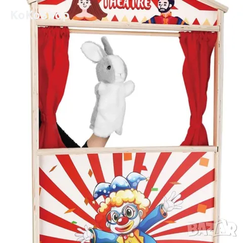 Кукла за куклен театър "Заек"-28 см./куклен театър/кукла за театър