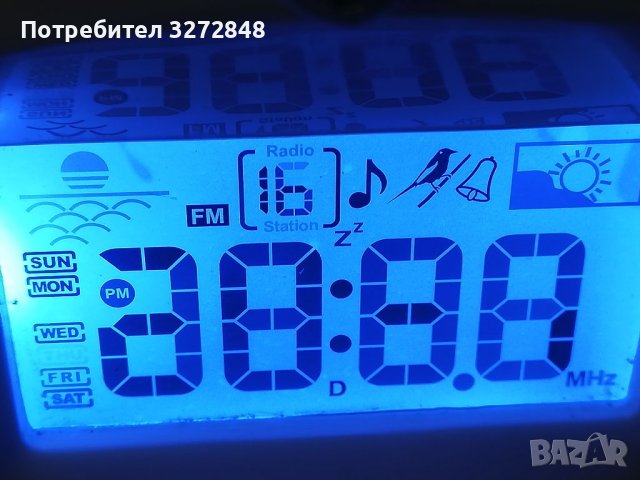 Нощна лампа EXCELVAN с часовник, аларма /с приятни звуци/ и радио , снимка 9 - Настолни лампи - 40893367