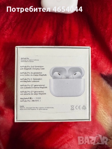 Airpods pro 2nd gen , снимка 5 - Bluetooth слушалки - 52476845