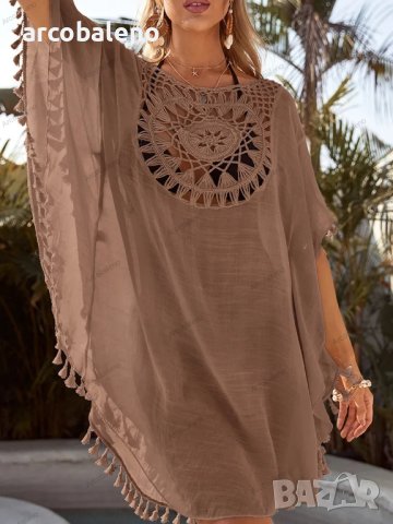 Секси дамска плажна туника, 7цвята, снимка 9 - Туники - 41591319