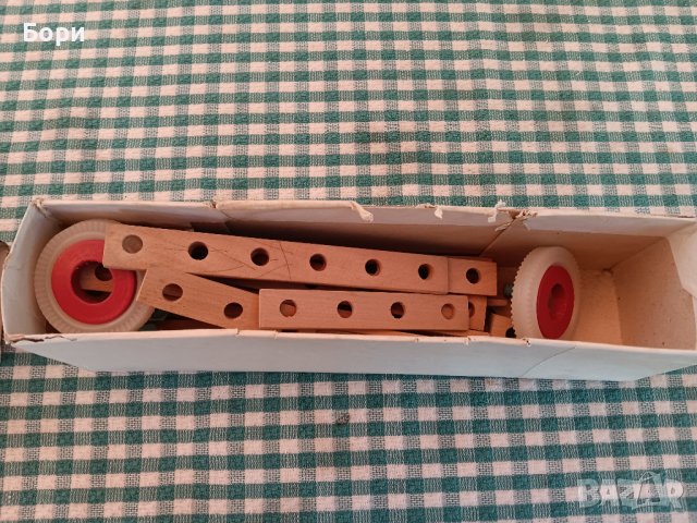 Конструктор 1974г дървен български, снимка 3 - Други ценни предмети - 42003178