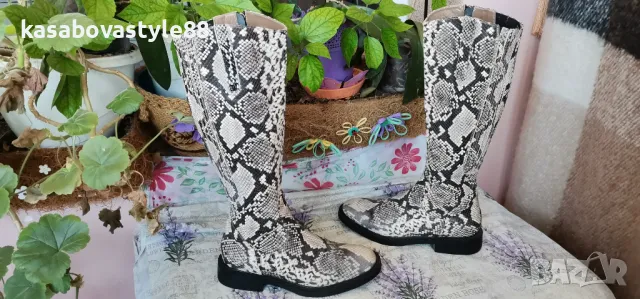 Ботуши Естествена кожа 37 н. , снимка 12 - Дамски ботуши - 47362792