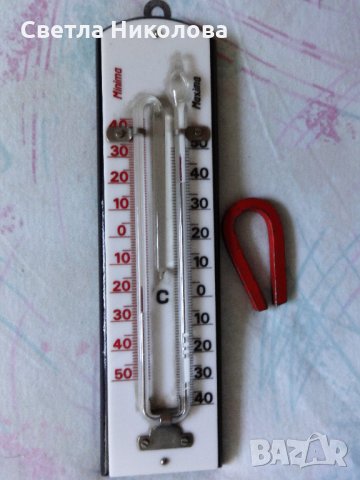 Живачен минимално-максимален термометър, снимка 1