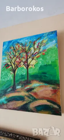 Авторска картина рисувана с маслени бои , снимка 2 - Картини - 49916780